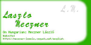 laszlo meczner business card